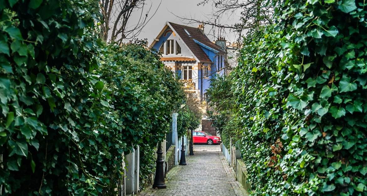 Une villa de la Mouzaia à Paris