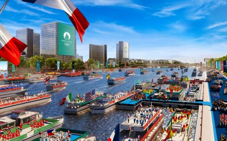 La cérémonie d'ouverture des JO de Paris.