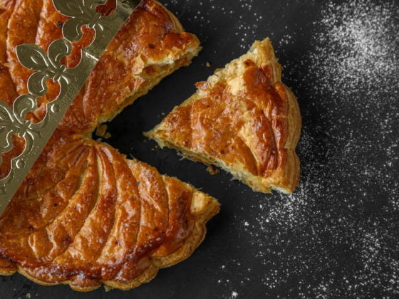 Galette des rois vue du dessus