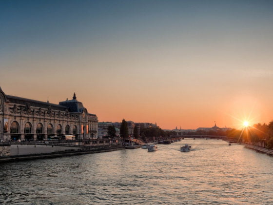 Coucher de soleil sur la Seine à Paris © Pxhere